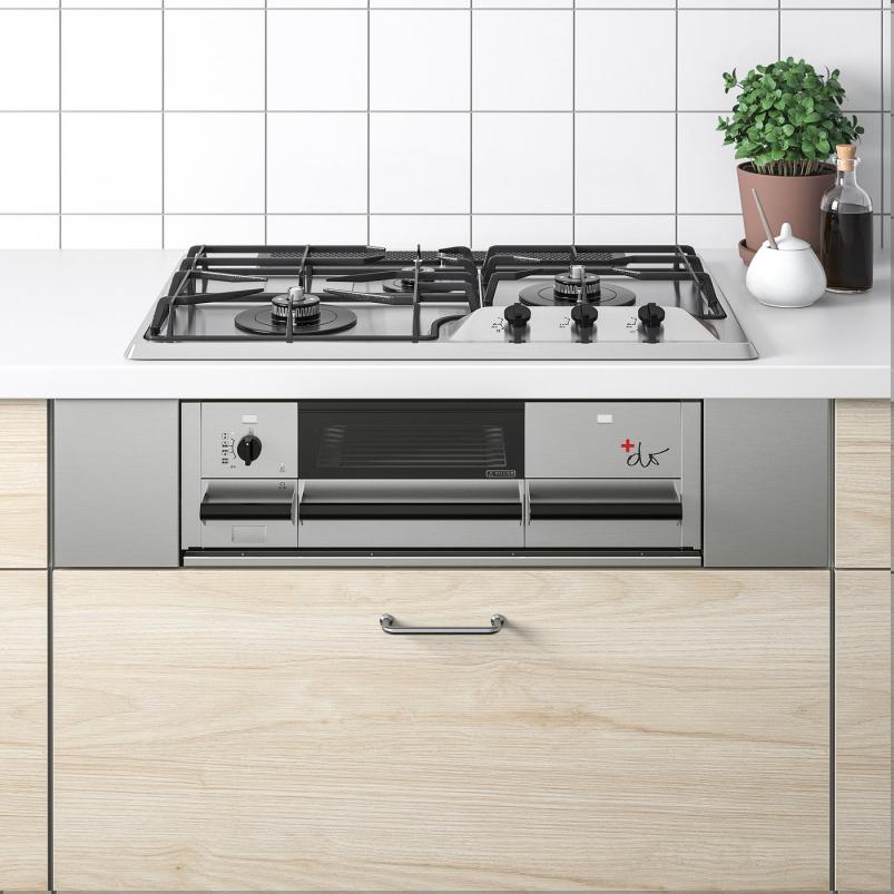 ELDIG エルディッグ F2 HGA3 13A 都市ガス 13A コンロ グリル付き - ステンレススチール