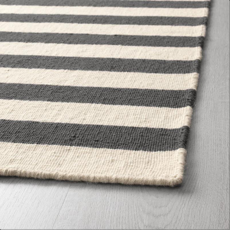 STOCKHOLM 2017 ストックホルム 2017 ラグ 平織り - ハンドメイド/ストライプ グレー 250x350cm