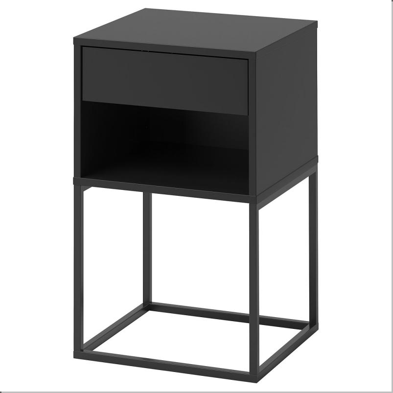 VIKHAMMER ヴィークハムメル サイドテーブル - ブラック 40x39cm
