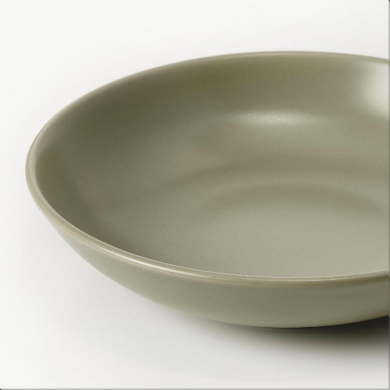 FARGKLAR フェルグクラー 深皿 - マット グリーン 19cm
