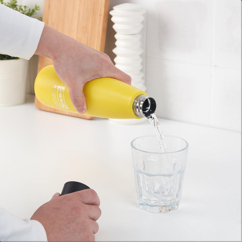 EFTERTRADA エフテルトレーダ スチール製魔法瓶 - イエロー 0.5L
