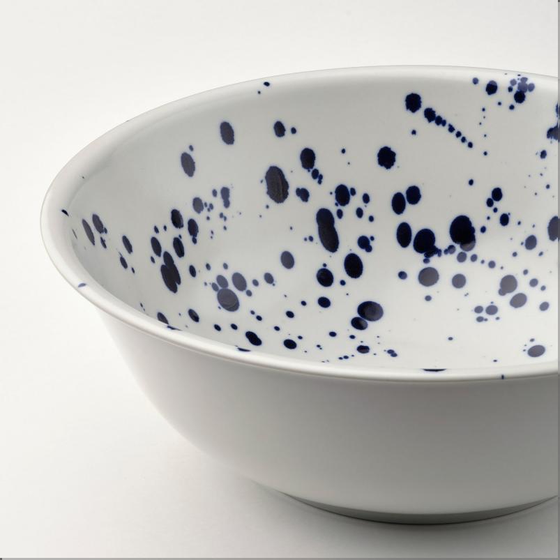 SILVERSIDA スィルヴェルシダ サービングボウル - 模様入り/ブルー 28cm