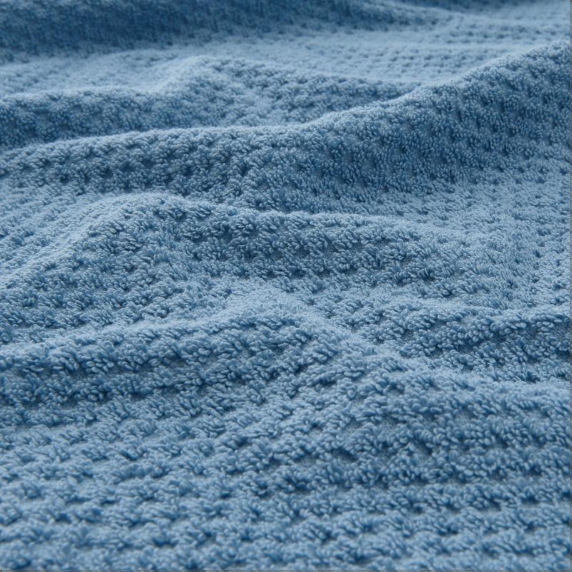 GULVIAL グルヴィアル タオルハンカチ - ダークグレーブルー 30x30cm