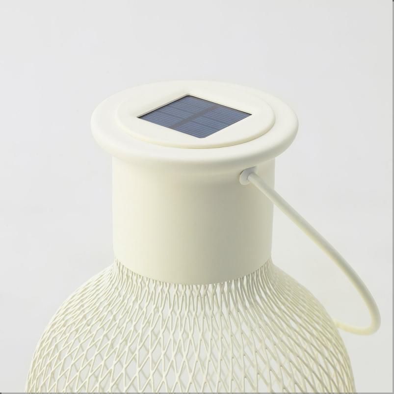 SOLVINDEN ソルヴィンデン LED太陽電池式ランタン - 屋外用/メッシュ ホワイト 29cm