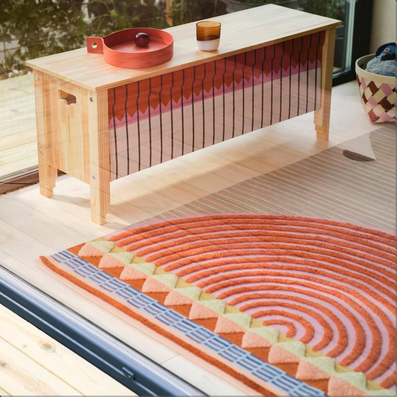 OMMJANGE オッミェンゲ ラグ 平織り - マルチカラー 140x200cm