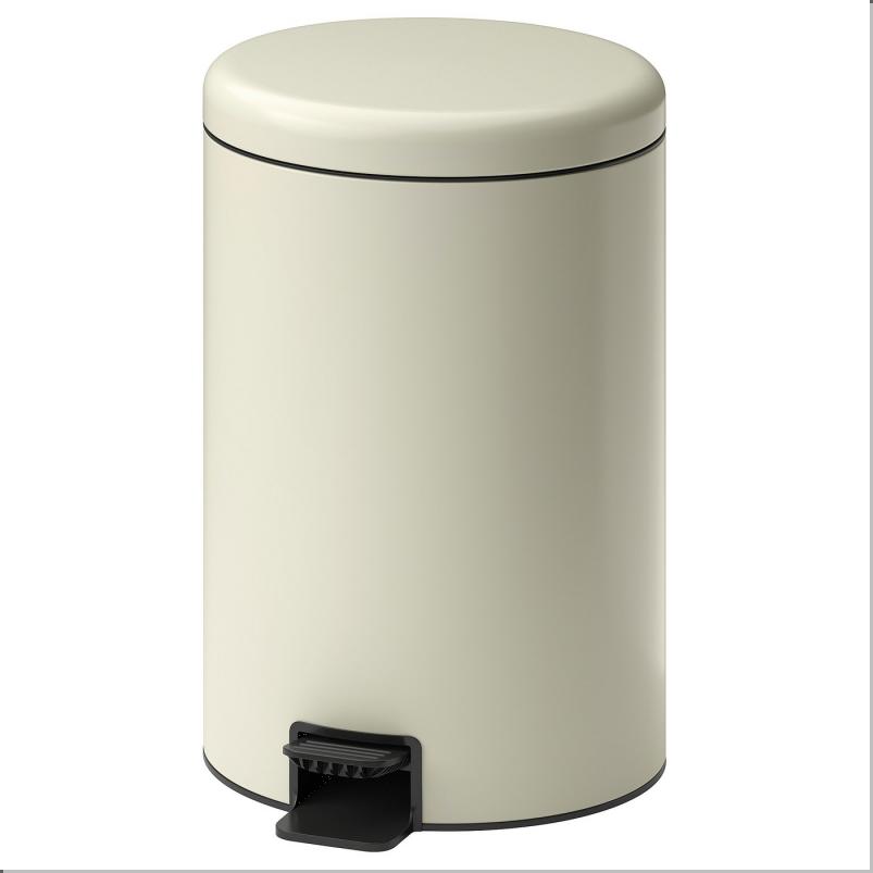 STENTRAPPA ステントラッパ ペダル式ゴミ箱 - ライトグレーベージュ 18L