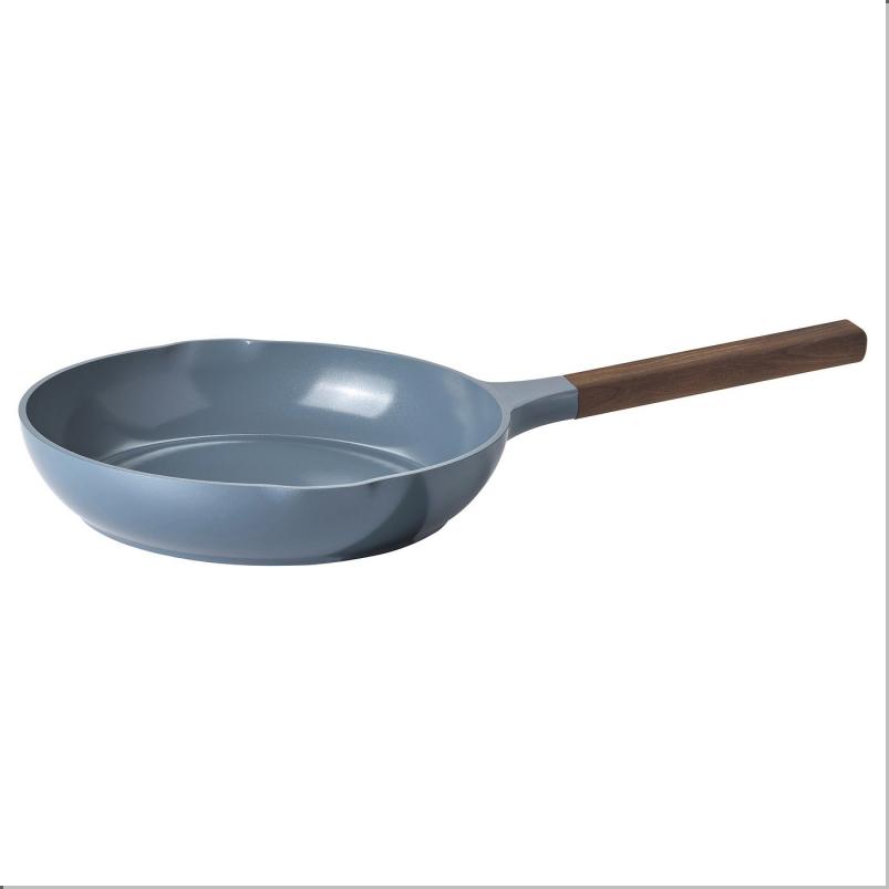 KLIPPFISK クリップフィスク フライパン - こびりつき防止加工/木製 ダークグレーブルー 24cm