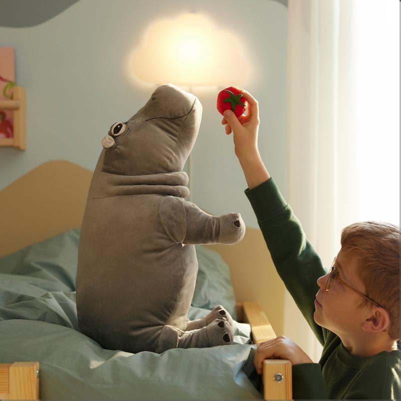 SANDLOPARE サンドローパレ ぬいぐるみ - カバ/グレー 56cm