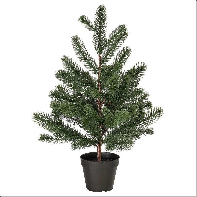 VINTERFINT ヴィンテルフィント 人工観葉植物 - 室内/屋外用/クリスマスツリー グリーン 12cm