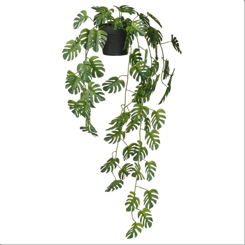 FEJKA フェイカ 人工観葉植物 - 室内/屋外用 つり下げ型/モンステラ 9cm