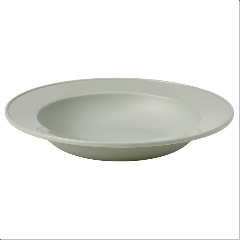 SIMKRABBA スィムクラッバ 深皿 - プラスチック/グリーングレー 22 cm