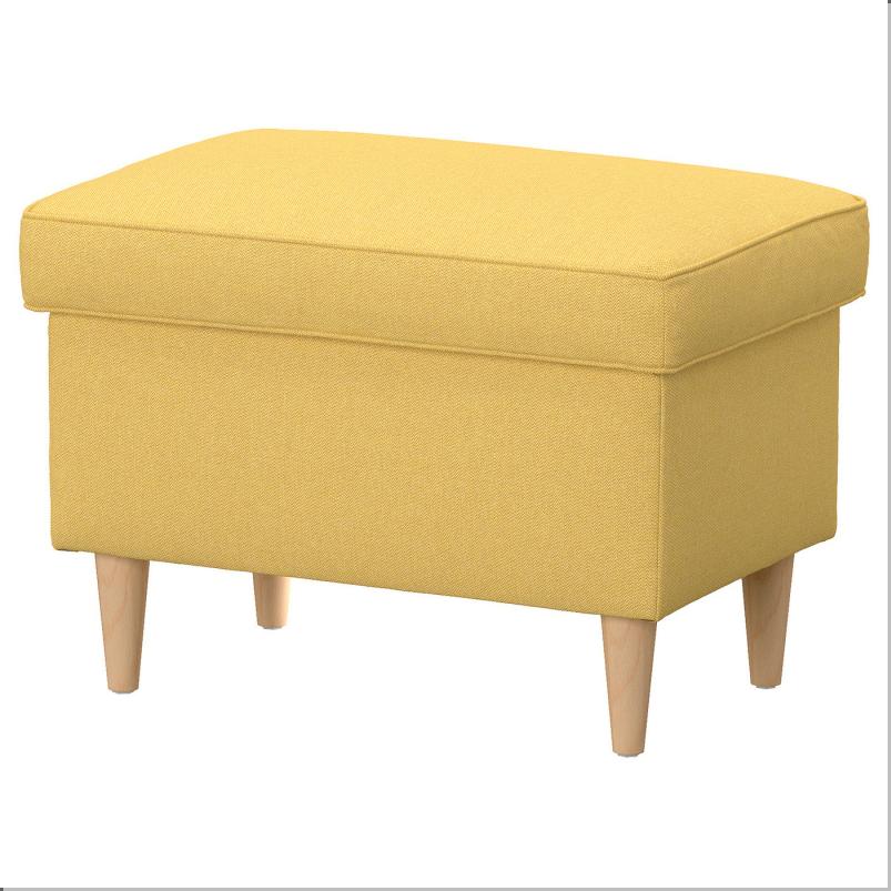STRANDMON ストランドモン オットマン 収納付き - ティッブレビ イエロー