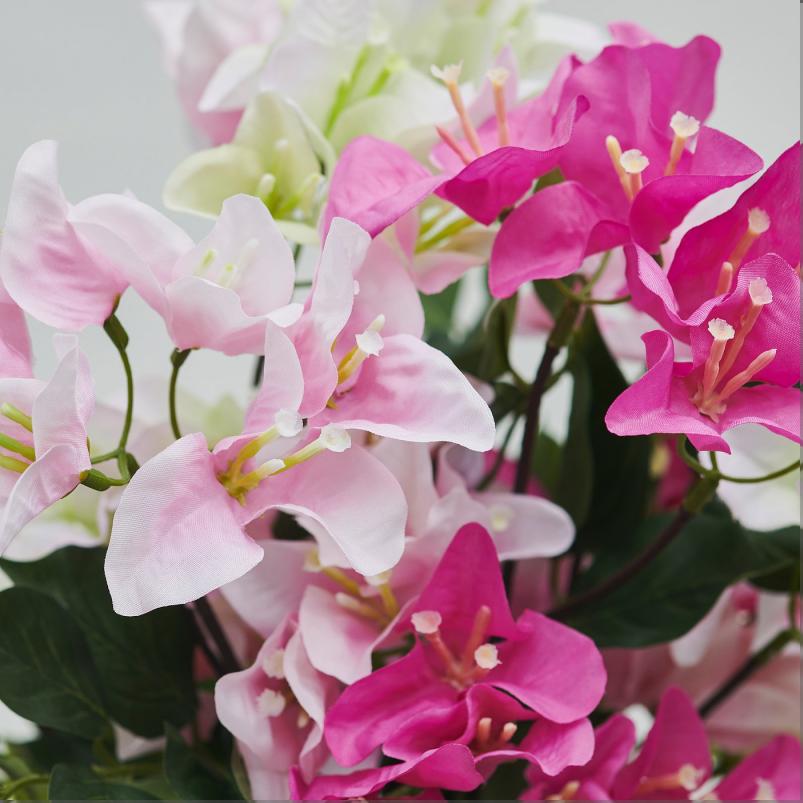 SMYCKA スミッカ 造花のブーケ - 室内/屋外用/ブーゲンビリア ミックスカラー 52cm