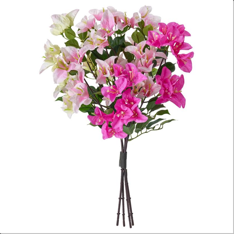 SMYCKA スミッカ 造花のブーケ - 室内/屋外用/ブーゲンビリア ミックスカラー 52cm