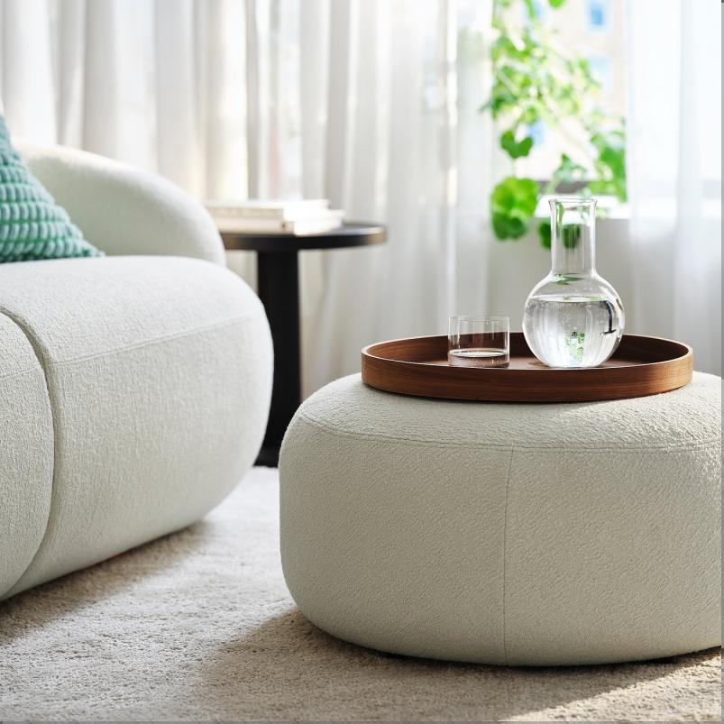 LILLESATER リレセーテル プーフ - アクスヴァラ オフホワイト