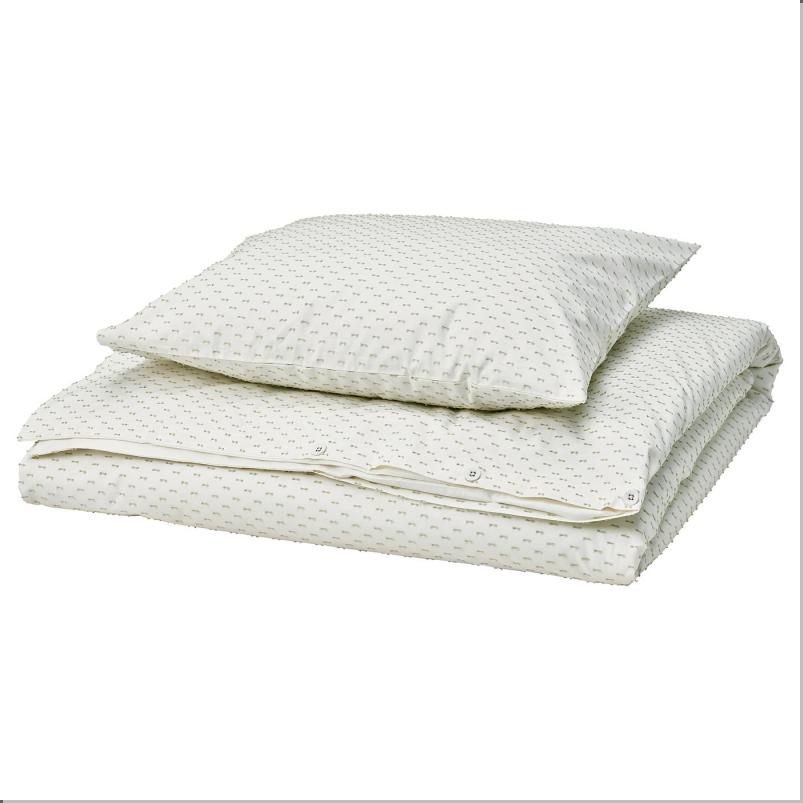 BANDKNIPPE バンドクニッペ 掛け布団カバー＆枕カバー - ホワイト/グリーン 150x200/50x60cm