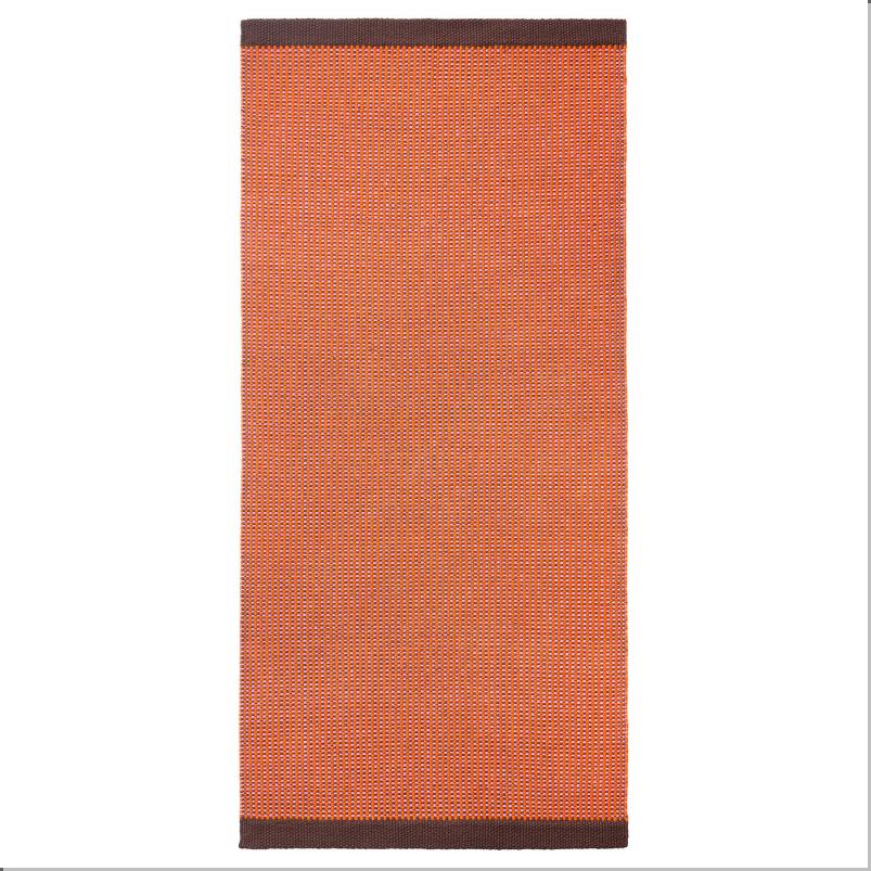 VAGOMRADE ヴェーゴムローデ ラグ 平織り - ライトオレンジピンク 80x150cm