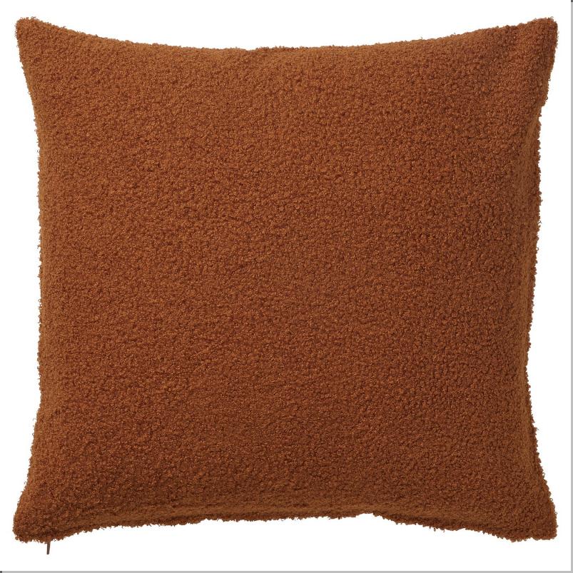 KRYDDBUSKE クリッドブスケ クッションカバー - ブラウンレッド 50x50cm