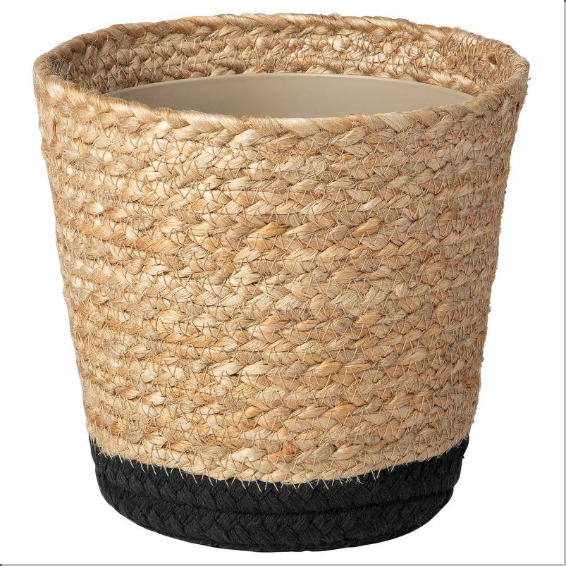 TARNMAS テルンモース 鉢カバー - 室内/ベージュ/ブラック 15cm