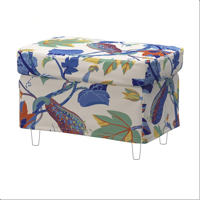 STRANDMON ストランドモン カバー オットマン用 - スティグスボ マルチカラー/ベージュ