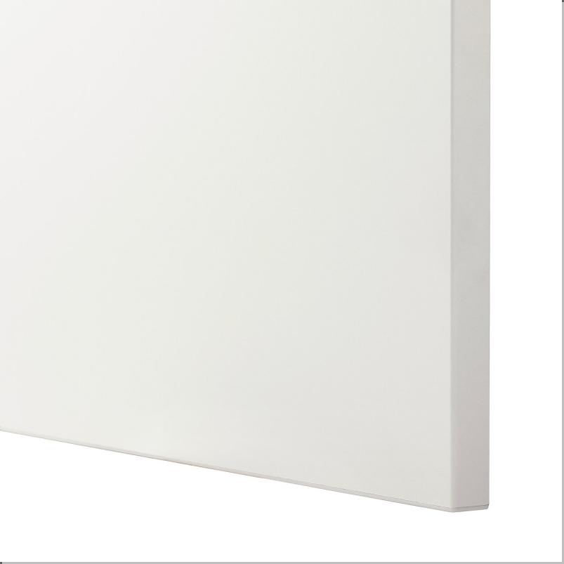 BESTA ベストー 壁取り付け式キャビネットコンビネーション - ホワイト/ラップヴィーケン ホワイト 60x22x38cm