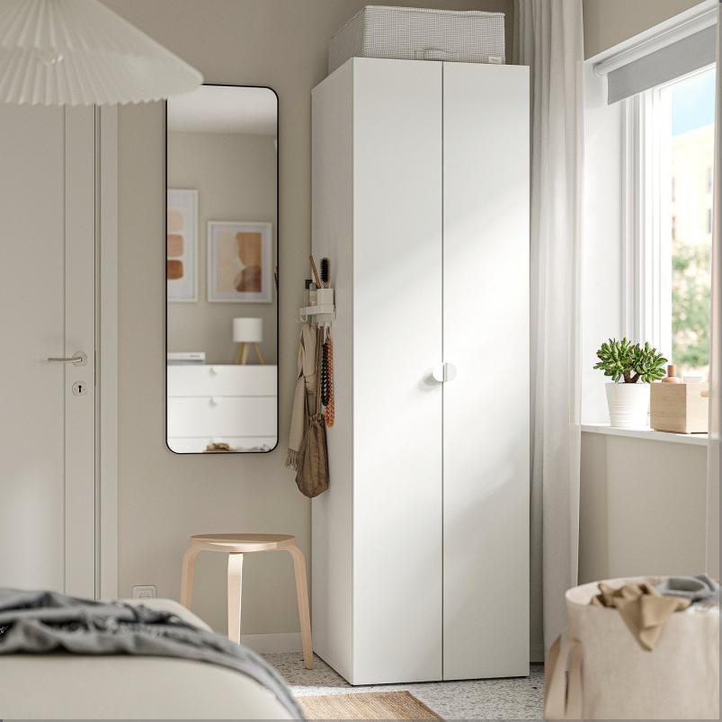 LASTARE ラスタレ ワードローブコンビネーション - ホワイト 60x62x200cm