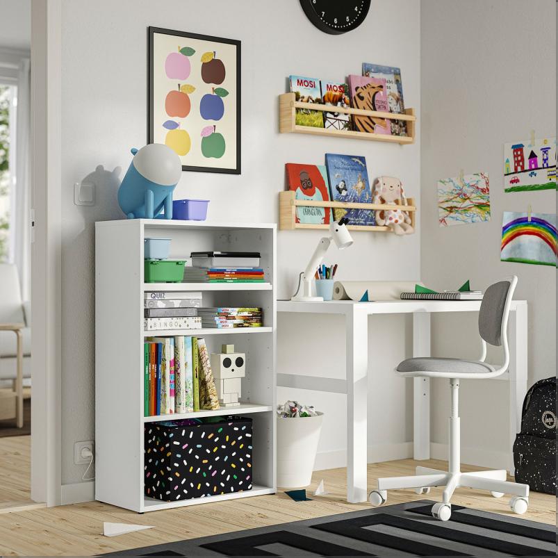 LASTARE ラスタレ 本棚コンビネーション - ホワイト 60x30x100cm