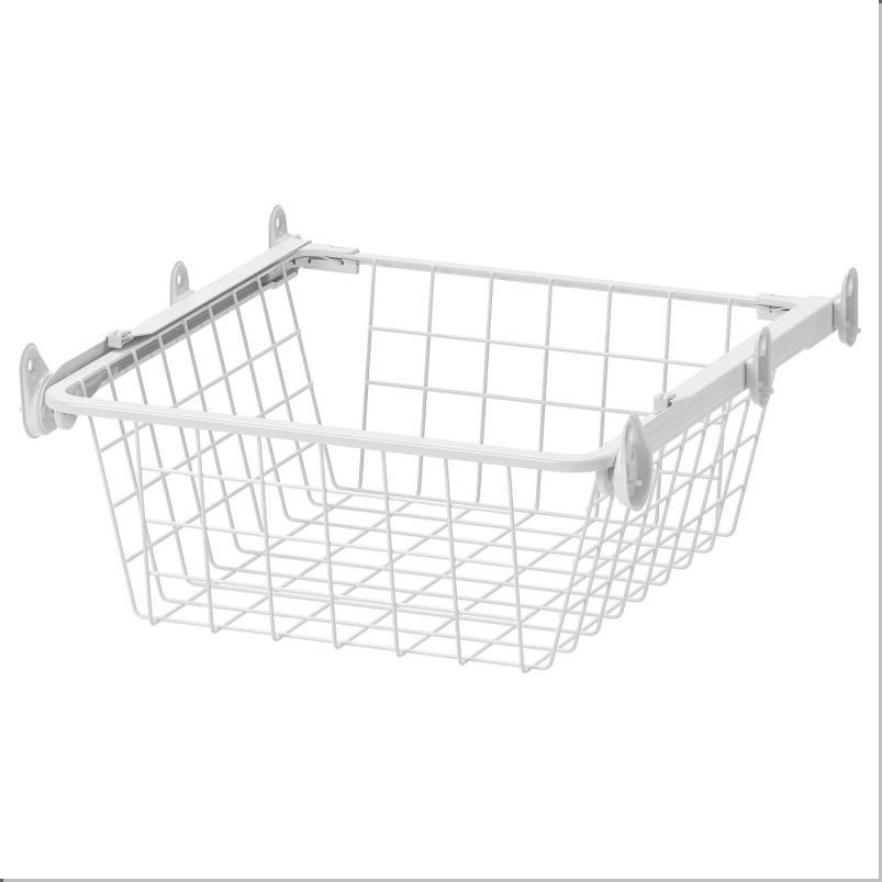 ALTARLIDEN アールタルリデン ワイヤーバスケット 引き出しレール付き - ホワイト 40x42cm