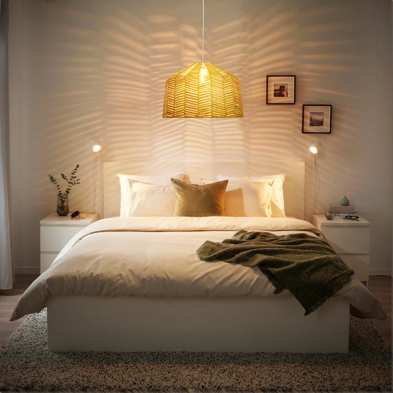 KAPPELAND カッペランド / HAVSDJUP ハーヴスユープ ペンダントランプ - ホワイト/籐 45cm