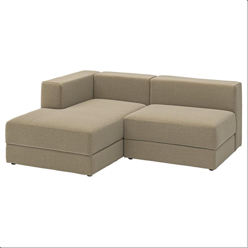 JATTEBO イェッテボ 2.5人掛けモジュールソファ 寝椅子付き - 左/ヨハネスホブ ブラウンベージュ