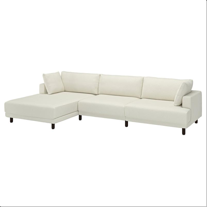 UPPAKRA ウッポークラ 4.5人掛けモジュールソファ - 寝椅子付き 左/アクスヴァラ オフホワイト