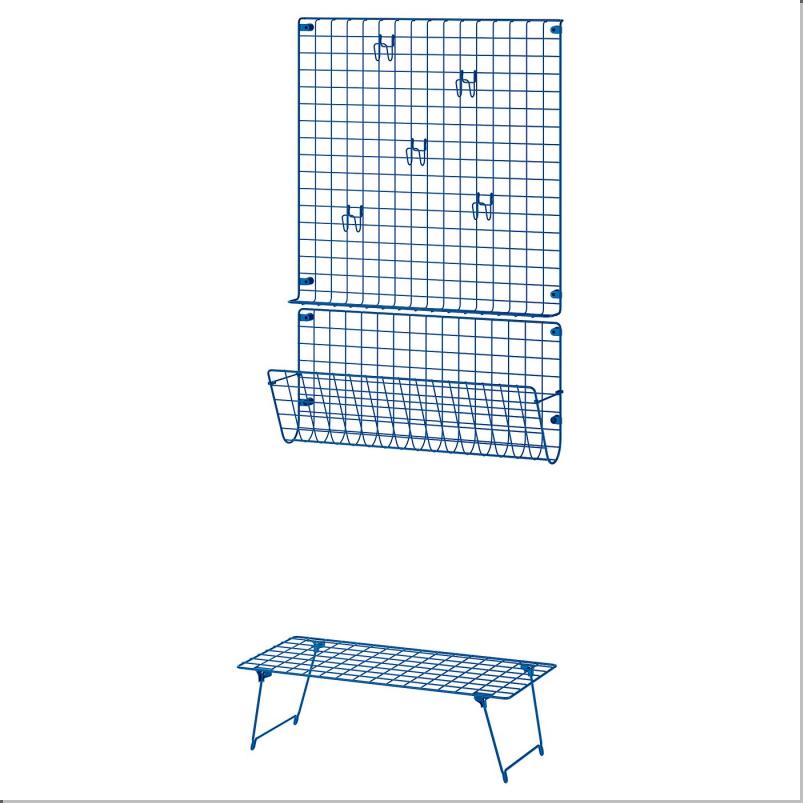 GREJIG グレイグ 玄関用家具3点セット - ブルー