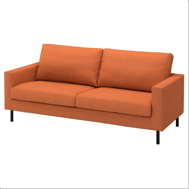 SALTSJOBADEN サルトショバーデン 3人掛けソファ - トネルード レッドブラウン