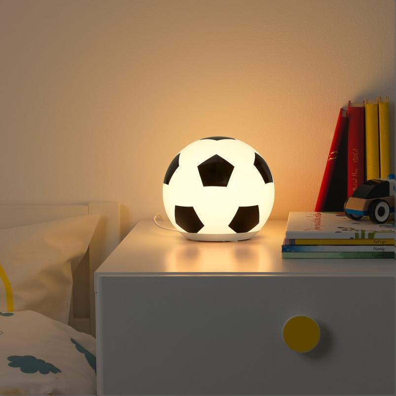 ANGARNA エンガルナ LEDテーブルランプ - サッカーボール模様