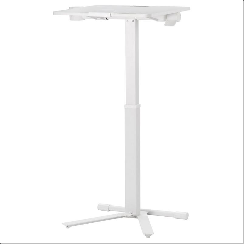MITTZON ミッツォーン ラップトップテーブル キャスター付き - ホワイト 66x50cm