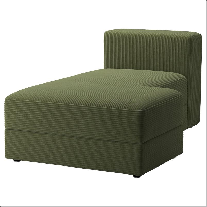 JATTEBO イェッテボ カバー 寝椅子モジュール右用 - サムサーラ ダークイエローグリーン