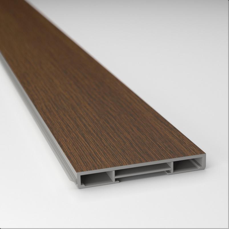 STENSTA ステーンスタ 蹴込み板 - ダークブラウン アッシュ調 220x8cm