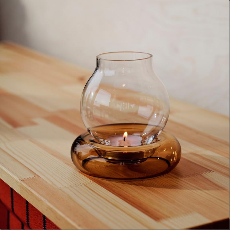 OMMJANGE オッミェンゲ ティーライトホルダー - ガラス 12cm