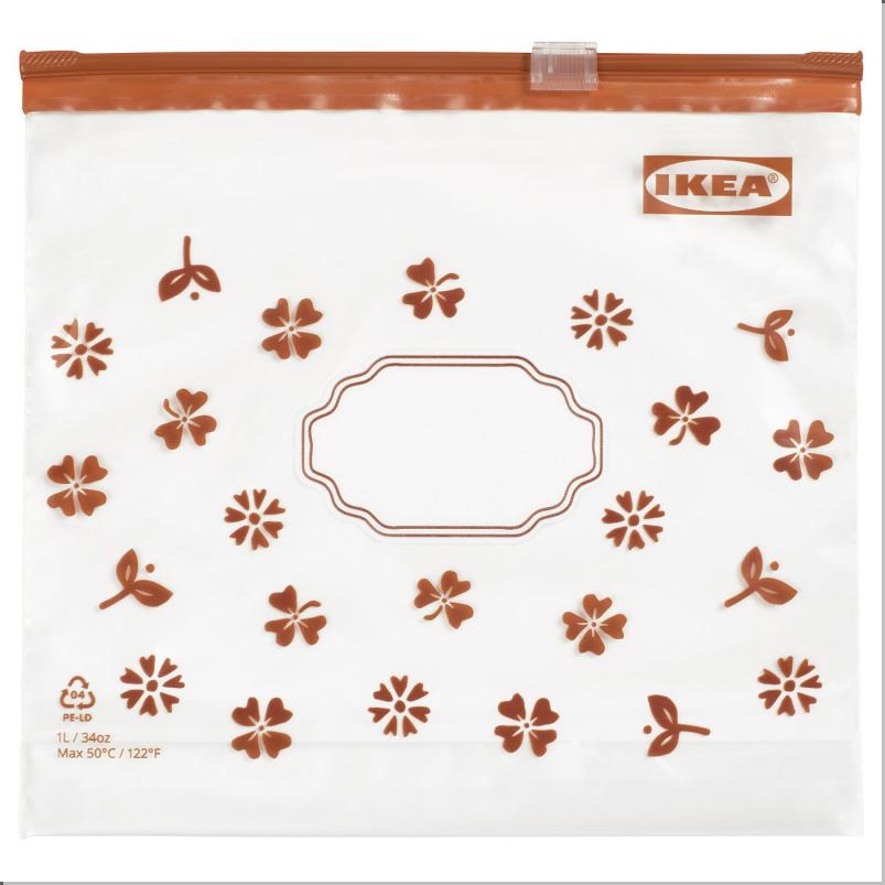 KÖSSEBÄR ショッセベール フリーザーバッグ - ブラウン 1 l