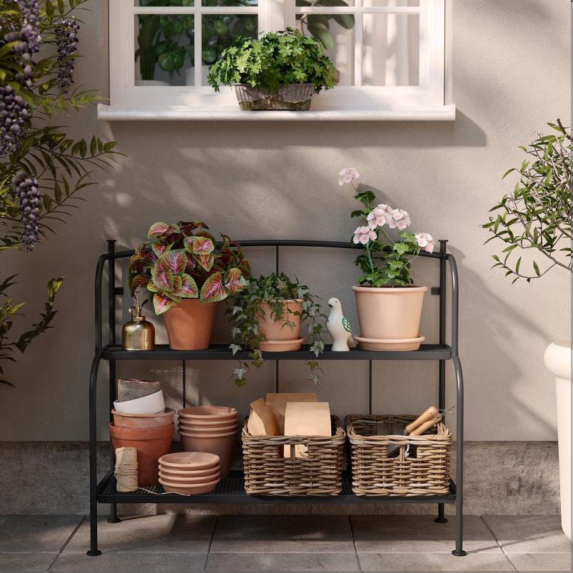 LACKO レッコ シェルフユニット - グレー 屋外用/室内 92x76cm