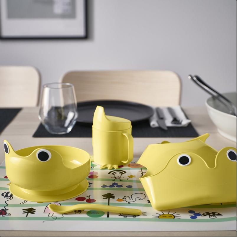 MATA マータ 食器4点セット - ライトイエロー