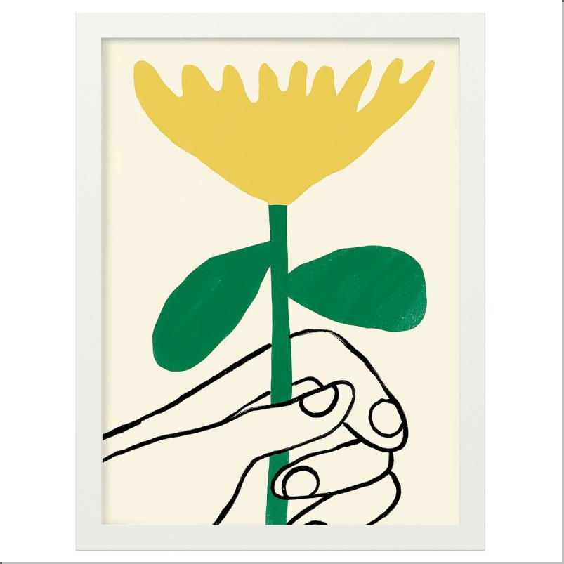 RODALM ローダルム フレーム ポスター付き - あなたへの花 30x40cm