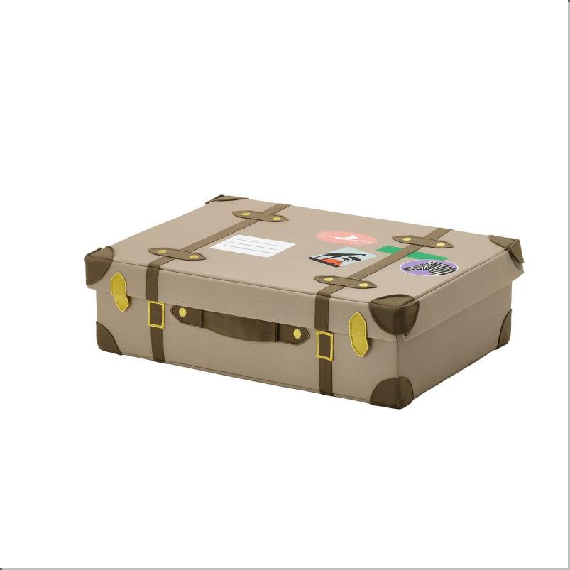 SANDLOPARE サンドローパレ 収納トランク - ライトブラウン 50x35x15cm
