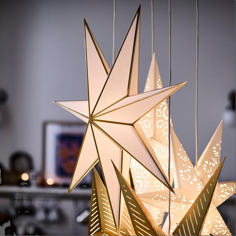 STRALA ストローラ ランプシェード - ホワイト/ゴールドカラー 90cm