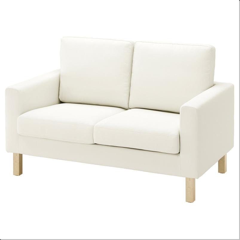 SALTSJOBADEN サルトショバーデン 2人掛けコンパクトソファ用カバー - ブレキンゲ ホワイト