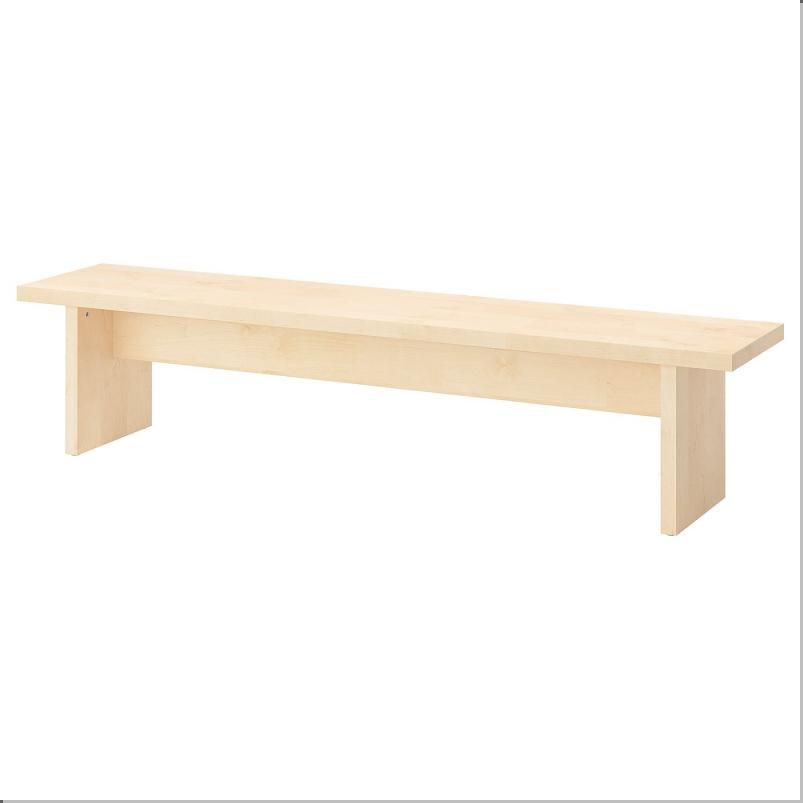 BERGSHYTTAN ベリシタン ベンチ - 着色調 バーチ材突き板 210x38cm