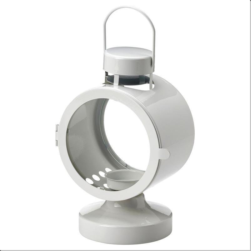 FLODSVALA フロードスヴァーラ ティーライト用ランタン 室内/屋外用 - オフホワイト 21cm