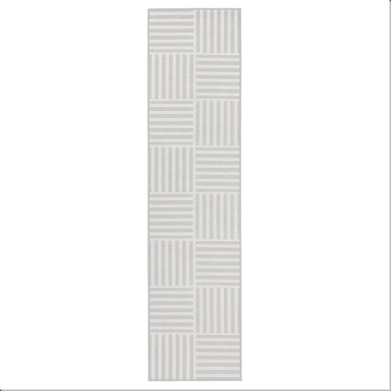 GATUSEKTION ガートセクショーン キッチンマット - グレー/チェック 45x180cm
