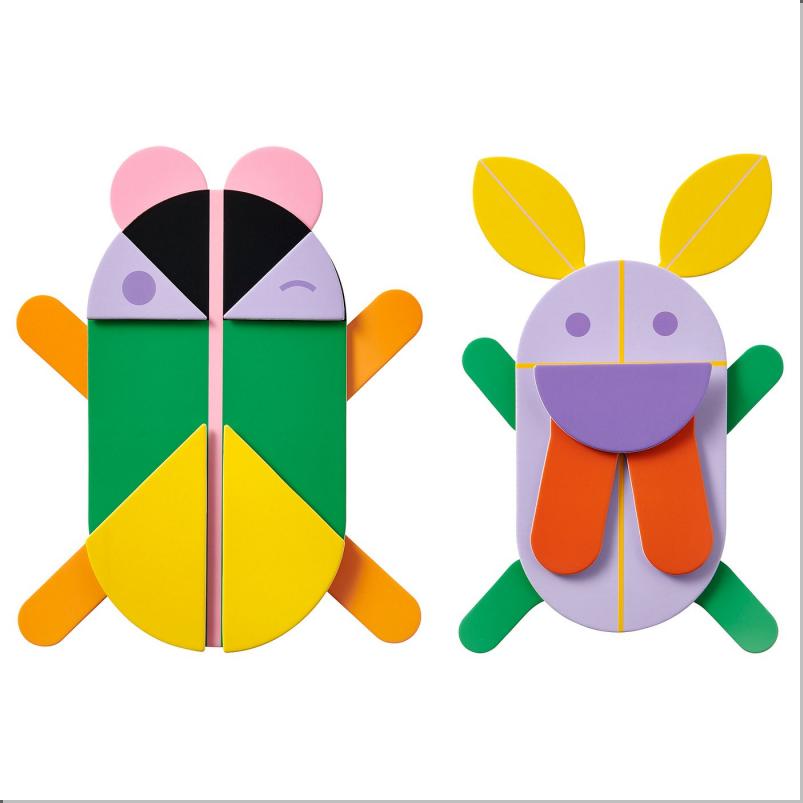 GREJSIMOJS グレイシモイス ウォールデコレーション2点セット - マルチカラー