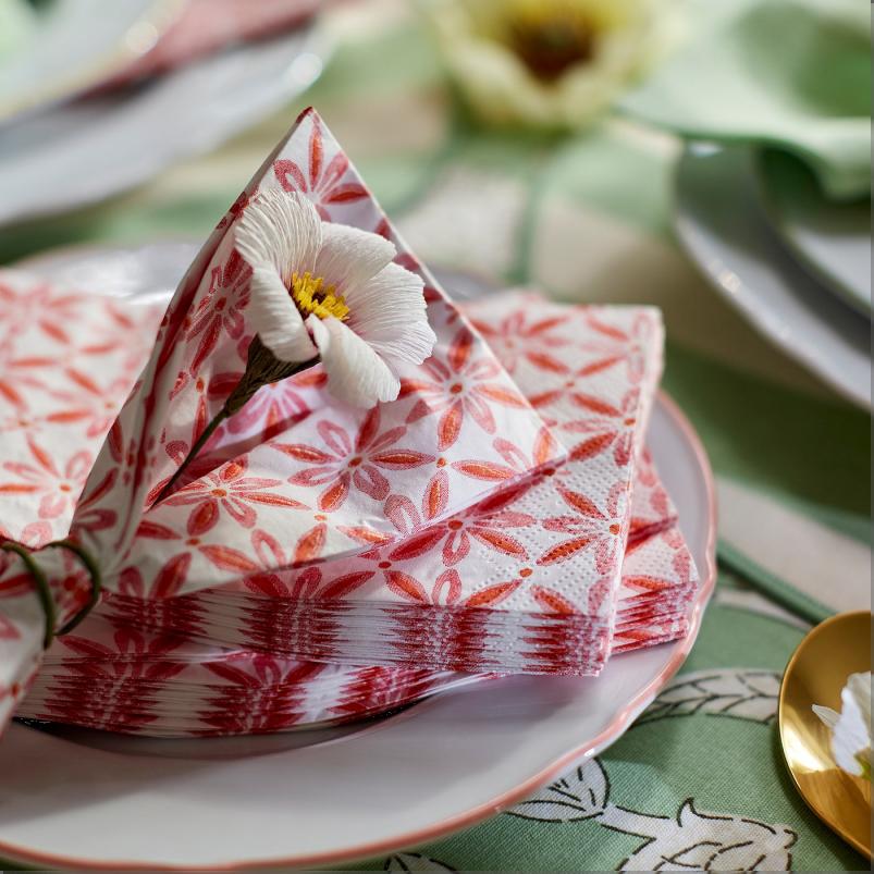 SMÖRFISK スモールフィスク 紙ナプキン - 模様入り/マルチカラー 38x38 cm